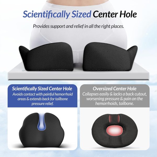 Wholesale U‑Shaped Coccyx Seat Cushion | Memory Foam Tailbone Pressure‑Relief Pad