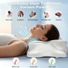Wholesale Ice Silk Cooling Cervical Pillow, Hollow‑Designed Memory Foam Neck Support Pillow for Summer Sleeping