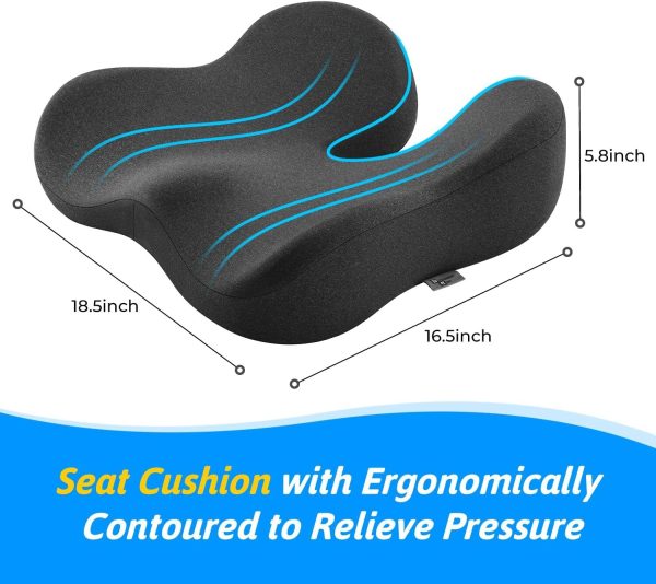 71+NA5oTL2L._AC_SL1500_ Wholesale Memory Foam Lumbar Support Pillow, Ergonomic Back Cushion for Office Chair, Car Seat & Lower Back Pain Relief