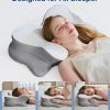 Wholesale Ergonomic Memory Foam Cervical Pillow, Hollow Center Design Neck Support Pillow for Pain‑Relief Sleeping, Custom Logo Available