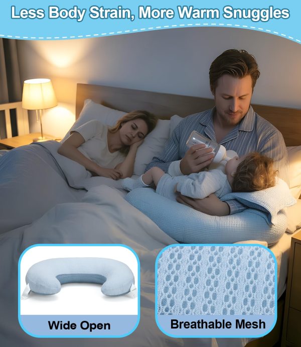 Version 1.0.0 Nursing Pillow for Breastfeeding, U‑Shape Breathable Mesh Feeding Support Pillow, Maternity Baby Support Cushion, Wholesale Bulk Supply