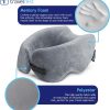 Travel Neck Pillow Manufacturer, Soft Memory Foam U Pillow, Portable Cervical Support Cushion for Airplane & Road Trip