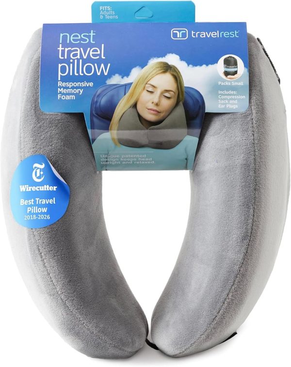 Travel Neck Pillow Manufacturer, Soft Memory Foam U Pillow, Portable Cervical Support Cushion for Airplane & Road Trip