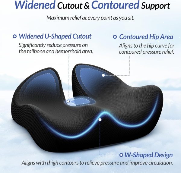 Wholesale U‑Shaped Coccyx Seat Cushion | Memory Foam Tailbone Pressure‑Relief Pad