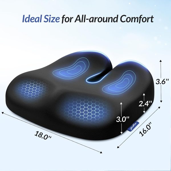 71d4tK9Pw7L._AC_SL1500_ High‑Density Memory Foam Coccyx Cushion, Ergonomic U‑Shaped Seat Pad for Tailbone Pressure Relief, Bulk Wholesale Supply