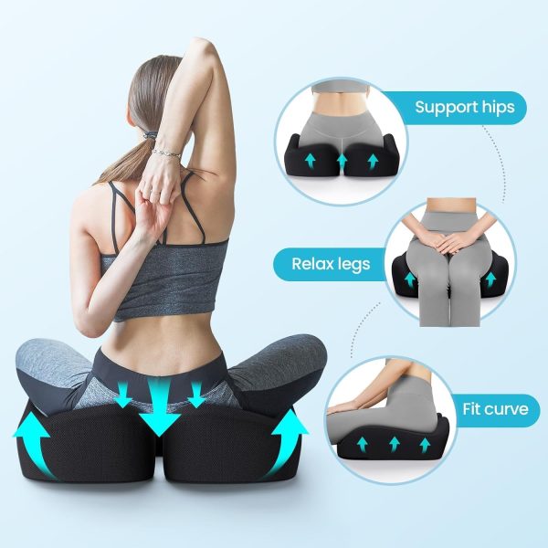 71kkY2xoC+L._AC_SL1500_ Wholesale Coccyx Memory Foam Seat Cushion, U‑Shaped Ergonomic Pressure Relief Pad for Office Chair