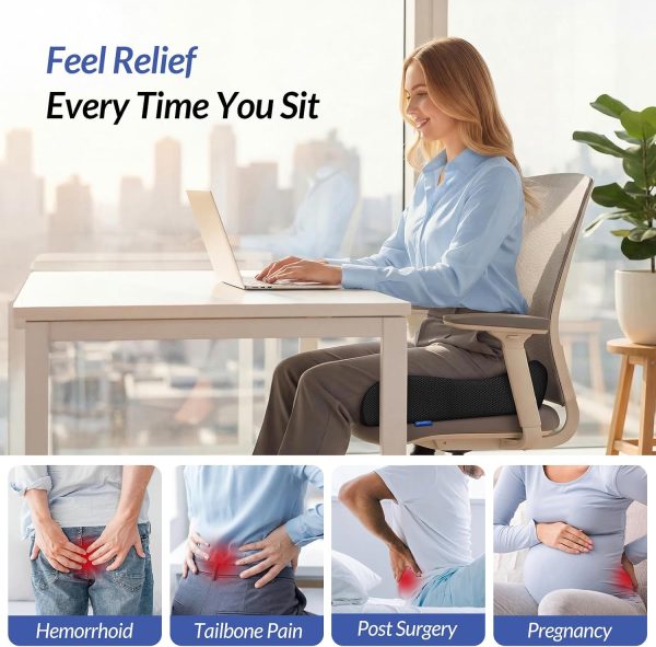 Wholesale U‑Shaped Coccyx Seat Cushion | Memory Foam Tailbone Pressure‑Relief Pad