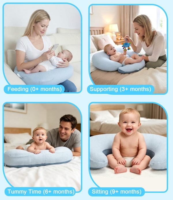 Version 1.0.0 Nursing Pillow for Breastfeeding, U‑Shape Breathable Mesh Feeding Support Pillow, Maternity Baby Support Cushion, Wholesale Bulk Supply