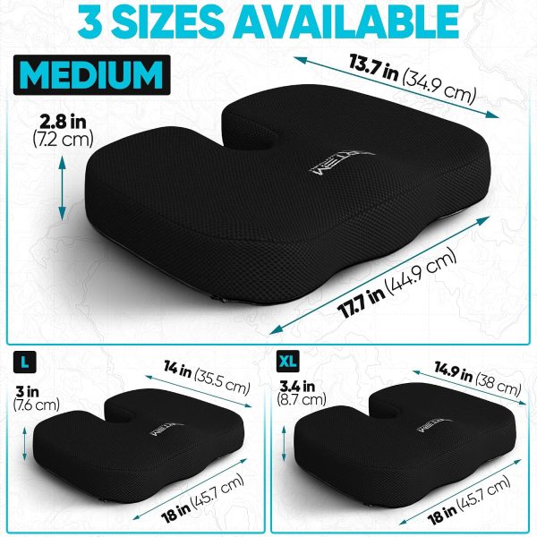 Wholesale Ergonomic Coccyx Seat Cushion | Memory Foam Tailbone Pressure‑Relief Pad