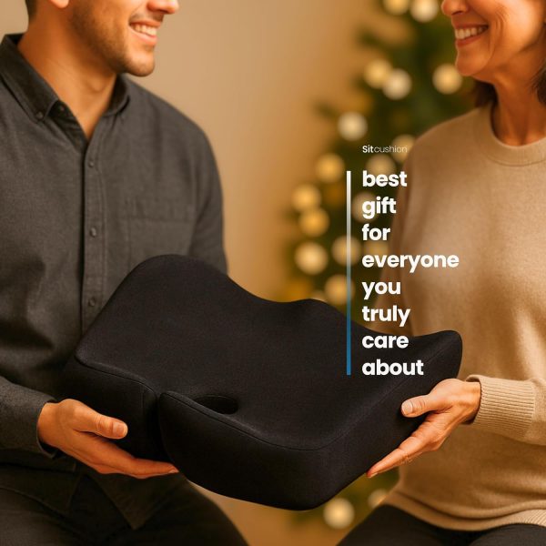 Wholesale U‑Shaped Memory Foam Seat Cushion, Ergonomic Coccyx Orthopedic Cushion for Office Chair, Car Seat, Tailbone & Sciatica Pain Relief