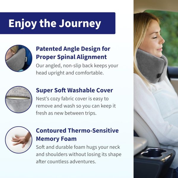 Travel Neck Pillow Manufacturer, Soft Memory Foam U Pillow, Portable Cervical Support Cushion for Airplane & Road Trip