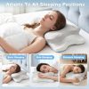 Wholesale Ice Silk Cooling Cervical Pillow, Hollow‑Designed Memory Foam Neck Support Pillow for Summer Sleeping