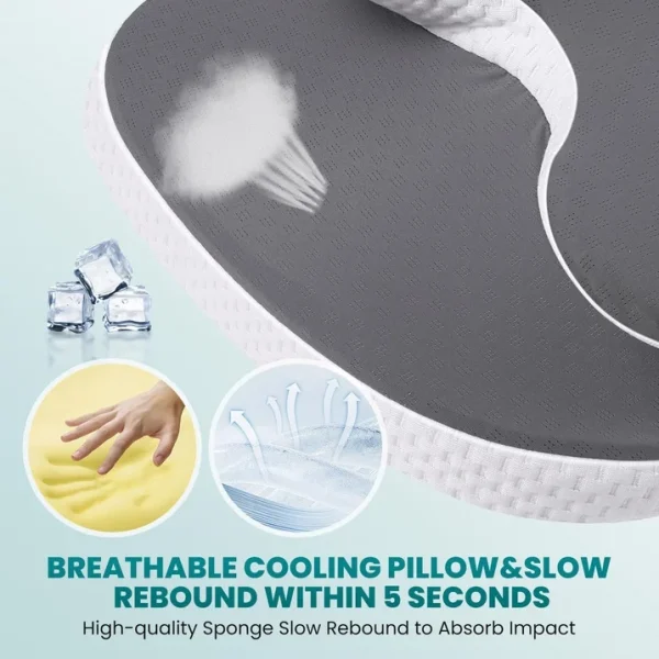 Butterfly‑Shape Memory Foam Cervical Pillow, Ergonomic Neck Support Pillow | Wholesale