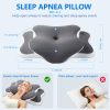 Wholesale Contoured Memory Foam Cervical Pillow, Ergonomic Butterfly‑Shape Neck Support Pillow for Side Back Stomach Sleepers