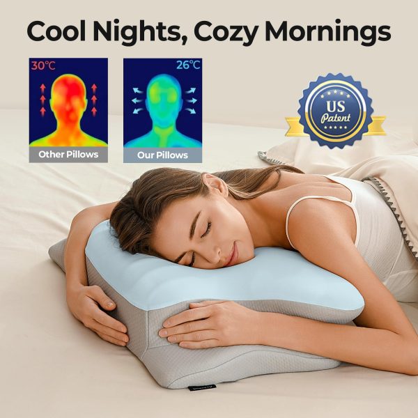 Wholesale Ergonomic Butterfly Cervical Memory Foam Pillow | Dual‑Height Neck Support Cushion