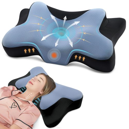 Factory‑Direct Butterfly‑Shape Memory Foam Pillow, Ergonomic Sleeping Neck Cushion