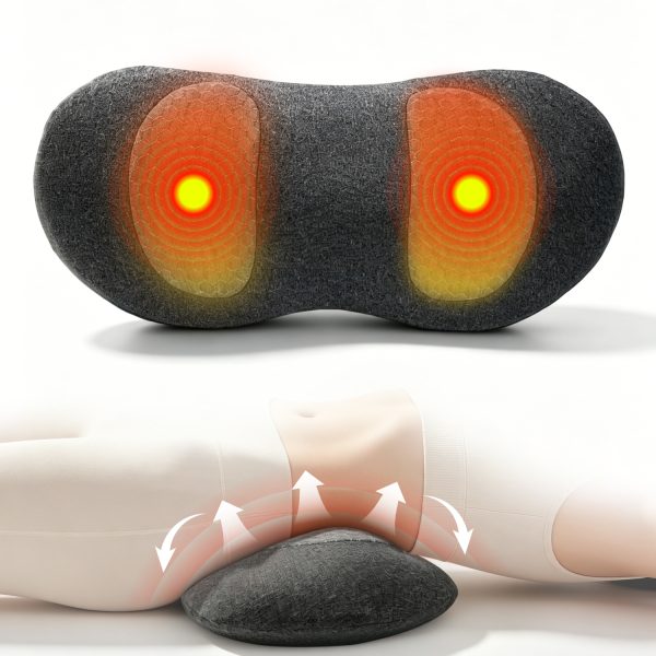 Wholesale Heated Lumbar Support Pillow, Electric Heating Waist Cushion Relieve Lower Back Muscle Soreness for Home & Office