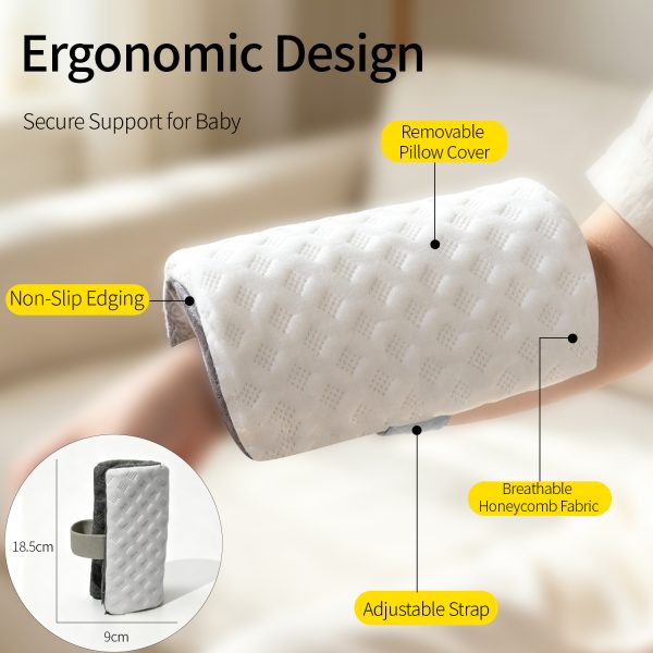 Memory Foam Baby Arm Nursing Pillow | Relief Cushion for Holding Newborn Baby
