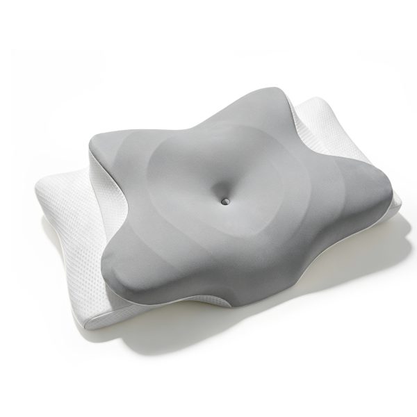 Butterfly Shaped Memory Foam Cervical Pillow, Ergonomic Contour Neck Support Pillow for Side Back Stomach Sleepers, Orthopedic Pillow for Neck Pain Relief
