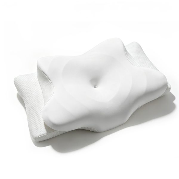 Butterfly Shaped Memory Foam Cervical Pillow, Ergonomic Contour Neck Support Pillow for Side Back Stomach Sleepers, Orthopedic Pillow for Neck Pain Relief