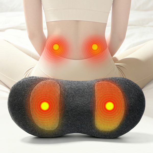 Wholesale Heated Lumbar Support Pillow, Electric Heating Waist Cushion Relieve Lower Back Muscle Soreness for Home & Office
