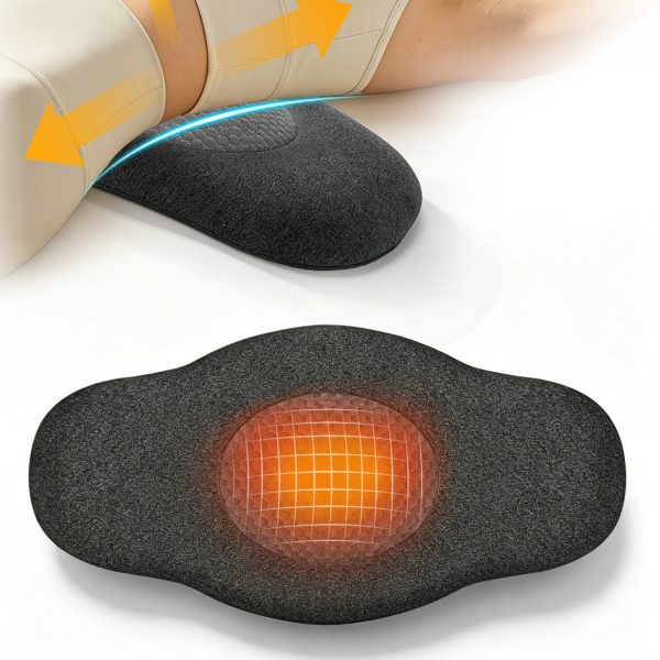 Wholesale Heated Memory Foam Lumbar Pillow, Constant Temperature Heat Therapy Waist Cushion for Bed & Office Use