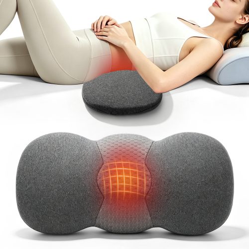 Heated Lumbar Support Pillow, Ergonomic Butterfly Shape Memory Foam Heating Waist Pillow for Sleeping, OEM Custom Logo Wholesale