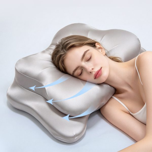 Ergonomic Butterfly Shape Neck Pillow, Memory Foam Cervical Support Sleeping Pillow Wholesale Factory