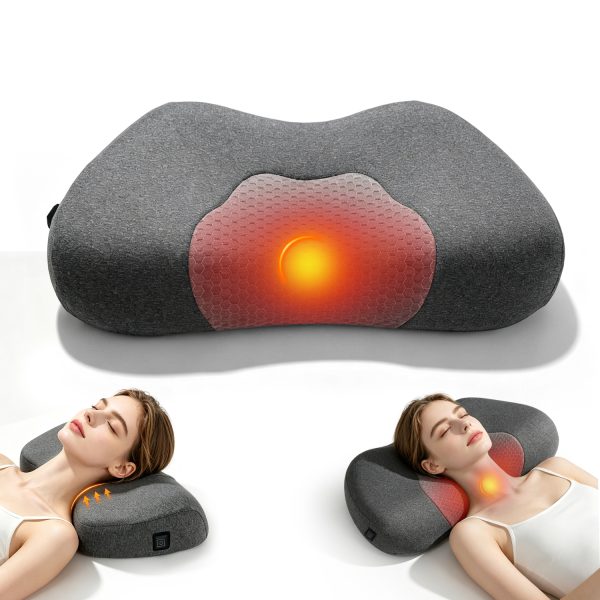 Memory Foam Neck Pillow with Heating & Massage Function, Cervical Pillow for Sleeping & Rest Wholesale