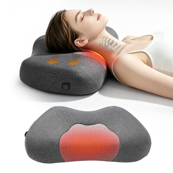 Memory Foam Neck Pillow with Heating & Massage Function, Cervical Pillow for Sleeping & Rest Wholesale