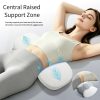 Memory Foam Sleep Lumbar Support Pillow with Ice Silk Cover, Back Pain Relief Waist Cushion for Sleeping, Wholesale Available