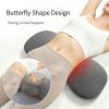 Heated Lumbar Support Pillow, Ergonomic Butterfly Shape Memory Foam Heating Waist Pillow for Sleeping, OEM Custom Logo Wholesale