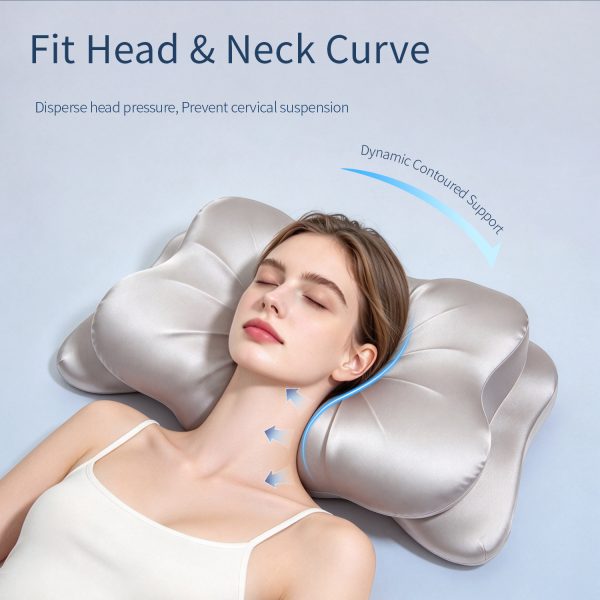Ergonomic Butterfly Shape Neck Pillow, Memory Foam Cervical Support Sleeping Pillow Wholesale Factory