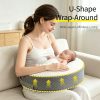 3 Wholesale Ergonomic Memory Foam Breast Feeding Pillow, Custom Logo Removable Cover Nursing Pillow for Maternity Baby Feeding