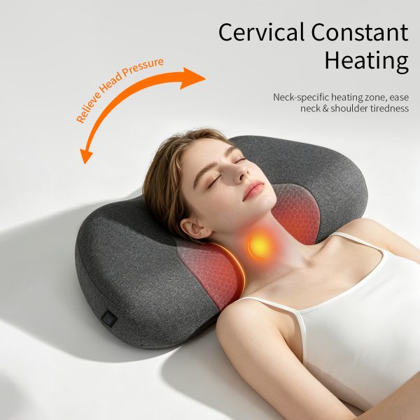 Memory Foam Neck Pillow with Heating & Massage Function, Cervical Pillow for Sleeping & Rest Wholesale