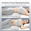 Memory Foam Sleep Lumbar Support Pillow with Ice Silk Cover, Back Pain Relief Waist Cushion for Sleeping, Wholesale Available