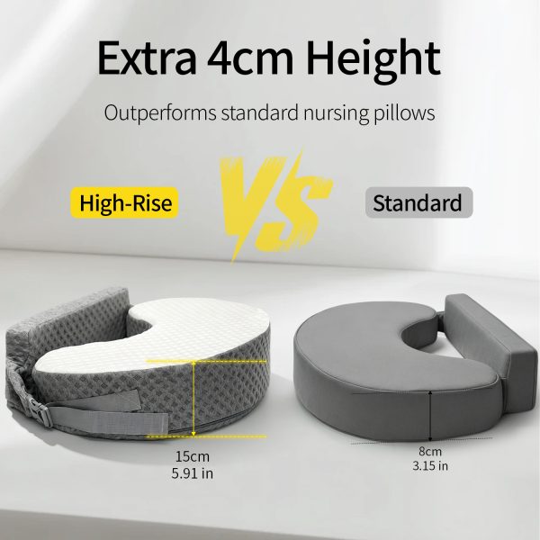 4 Wholesale Ergonomic Memory Foam Breast Feeding Pillow, Custom Logo Removable Cover Nursing Pillow for Maternity Baby Feeding