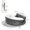 6 Wholesale Ergonomic Memory Foam Breast Feeding Pillow, Custom Logo Removable Cover Nursing Pillow for Maternity Baby Feeding