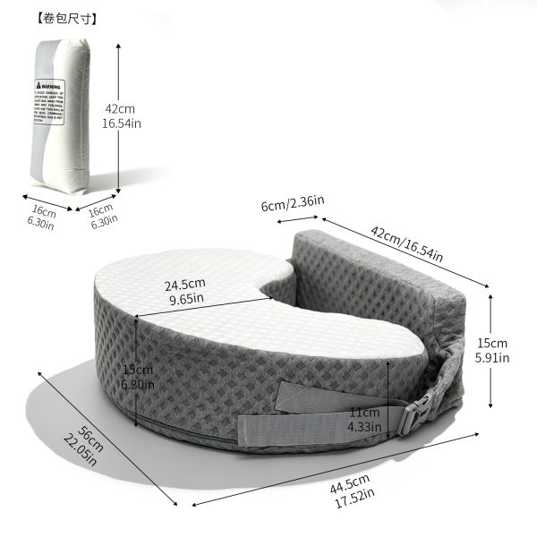6 Wholesale Ergonomic Memory Foam Breast Feeding Pillow, Custom Logo Removable Cover Nursing Pillow for Maternity Baby Feeding