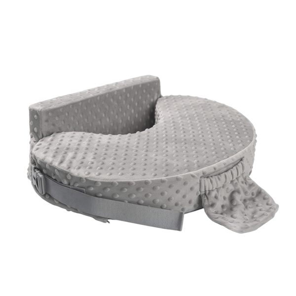 6 Memory Foam Nursing Pillow for Breastfeeding, Ergonomic Baby Support Pillow with Washable Minky Cover & Storage Pocket