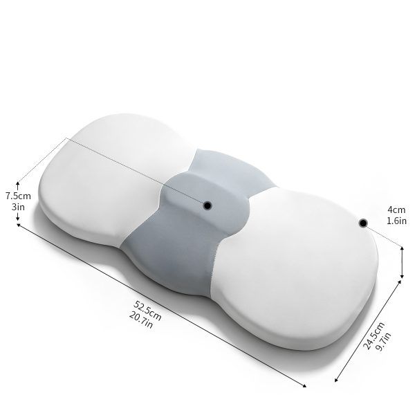 Memory Foam Sleep Lumbar Support Pillow with Ice Silk Cover, Back Pain Relief Waist Cushion for Sleeping, Wholesale Available