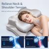 Ergonomic Butterfly Shape Neck Pillow, Memory Foam Cervical Support Sleeping Pillow Wholesale Factory