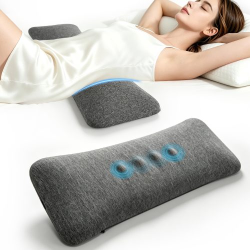 Ultra Thin Memory Foam Lumbar Support Pillow, 3-Zone Pressure Relief Waist Cushion for Sleeping, Custom Logo & Wholesale Available