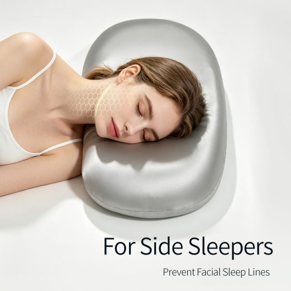 Wholesale Side Sleeper Pillow, Anti Face Pressure Wrinkle Prevention Memory Foam Neck Support Sleep Pillow, OEM ODM Factory Direct