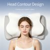 Ice Silk Cover Contour Memory Foam Pillow, Ergonomic Cervical Support Pillow for Side Back Sleepers, Custom Logo Available for Wholesale