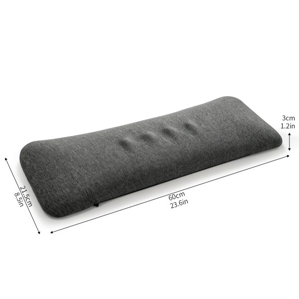 Ultra Thin Memory Foam Lumbar Support Pillow, 3-Zone Pressure Relief Waist Cushion for Sleeping, Custom Logo & Wholesale Available
