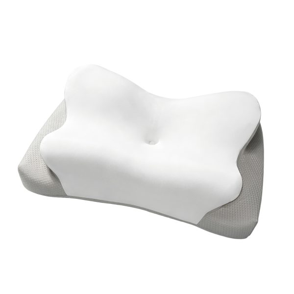 Ice Silk Cover Contour Memory Foam Pillow, Ergonomic Cervical Support Pillow for Side Back Sleepers, Custom Logo Available for Wholesale