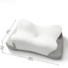 Ice Silk Cover Contour Memory Foam Pillow, Ergonomic Cervical Support Pillow for Side Back Sleepers, Custom Logo Available for Wholesale